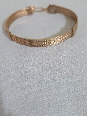 Gold-Tone Braided Women’s Cuff Bracelet